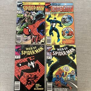 Web Of Spiderman 27 35 37 39 Marvel Comics Web Of Spider Man Lot
