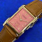 Vintage 1950 Mans WITTNAUER LONGINES Stunning Peach Dial Fully Serviced WARRANTY
