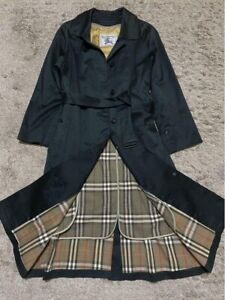 Women's Burberry's Prorsum Vintage Trench coat w/Liner Black Size 9AR(M) F/S JPN