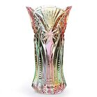 Crystal Glass Colorful Vase,Glass Flower Vase Decor for Home Dining Table Liv...