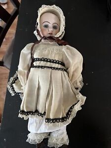224 12 vintage doll 16 Inches Bisque