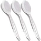Black Plastic Serving 5 Spoons Durable Stylish Design Catering Party Kitchen