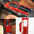 Red ABS Central Control Gear Shift Panel Trim 4x Fit For Ford Mustang 2010-2014 (For: Ford Mustang GT)