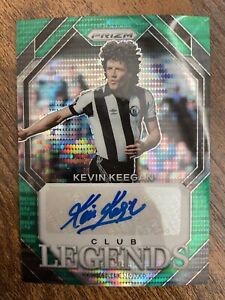2023-24 Panini Prizm Premier League Soccer Club Legends Kevin Keegan Green Auto