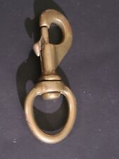 SOLID BRASS  Snap Hook Sailor Boat Swivel Eye 3.5” Inches Long
