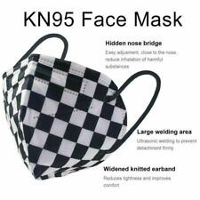 20/50/100 PCS KN95 Black Face Mask 5 Layer Disposable Safety Protective adults
