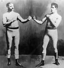 James J Corbett Poses V John L Sullivan To Promote Their Fight Old Boxing Photo