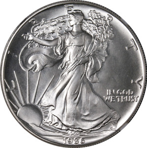 1986 (S) Silver American Eagle $1 NGC MS70 Struck San Fran Mint Trolley - STOCK