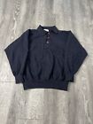 Vintage Gabicci Shirt Mens Small Wool Rugby Polo Made In Italy Ribbed Preppy 90s
