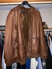Polo Ralph Lauren Brown Leather Bomber jacket 4xlt/4xt