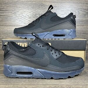 Nike Men's Air Max 90 Terrascape Triple Black Athletic Shoes Sneakers Trainers