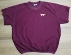 Vintage Virginia Tech Wind Breaker Short Sleeve Pullover Lee Sport USA Size XL