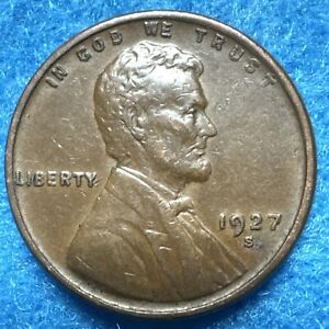1927-S San Francisco Mint Lincoln Wheat Cent Penny