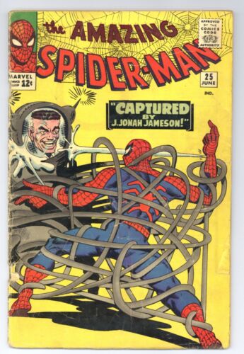 Amazing Spider-Man 25 (GVG) Ditko 1st MARY JANE WATSON (faceless app) 1965 Y503