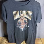 Goldberg Who's Next WCW Wrestling Short Sleeve Spell Out Black S T-Shirt WWE WWF