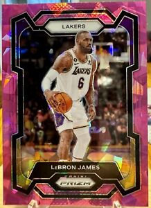 New Listing2023-24 Panini Prizm #63 Pink cracked Ice Lebron James Lakers