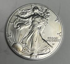 2021-W American Silver Eagle Dollar (Type 2) BU 1 oz Bullion .999 $1 ASE MS 2
