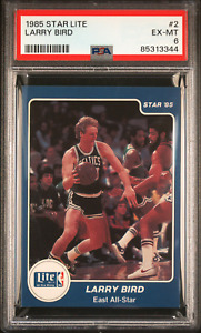 1985 Star Lite Larry Bird #2, NBA All-Star Game, PSA 6, New Grade