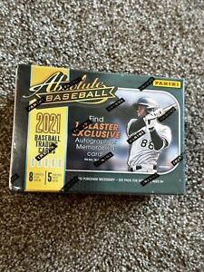 ⚾ NEW 2021 Panini - Absolute  MLB Baseball 40 Card Blaster Box, Factory Sealed ⚾