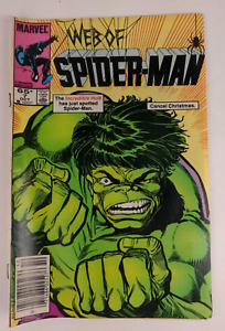 Web of Spider-Man #7, Marvel Comics, Oct 1985  Hulk Cancel Christmas