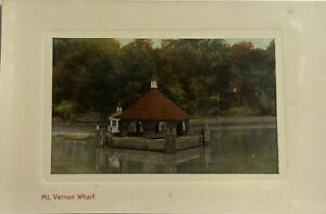 New ListingVirginia VA Mount Vernon Wharf Postcard Old Vintage Card B67