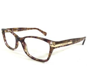 Coach Eyeglasses Frames HC 6065 5287 Confetti Light Brown Purple Clear 51-17-135