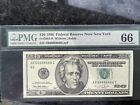 WOW!! SOLID SERIAL NUMBER 20$ 1996 66666666 PMG 66 RARE