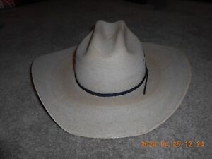 Men's vintage Hat N Hand Inc. Straw Western Hat, Size 7 1/4