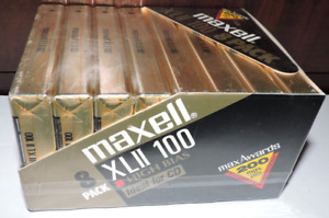 New Listing8x  New MAXELL XL II 100 High Bias Blank Vintage Audio Cassette Recording Tapes