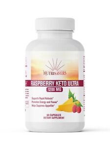 Raspberry Ketone Ultra Helps Boost Metabolism - Natural Thermogenic, 60 Capsules