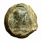 Roman Empire Seal Uniface Clay Terracotta Bulla AE11mm Helmeted Athena 03828