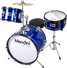 Mendini By Cecilio MJDS-3-BL – 3-Piece Kids Drum Set (16