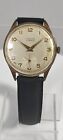 Vintage NACAR AS 1130 Sub Second Swiss Made Mens Gold Plated Watch p-r r-r 1950s
