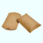 100 Kraft Paper Pillow favor Box Wedding Party Favour Gift Candy Small Boxes