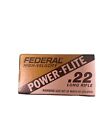 Vintage Federal Power Flite .22 Long Rifle Ammo Box Empty No. 510 Mint!