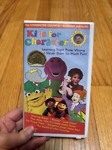 Kids for Character VHS Rare Barney Tom Selleck Lamb Chop Magic School Bus