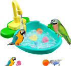 Bird Bath for Cage, Bird Bath Fountains Indoor, Parrot Automatic Bathing Box Bir