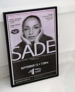 Sade Adu Lovers Rock Tour Vintage Poster