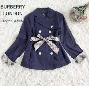 Burberry Trench Coat Jacket London Short Belted Nova Check For Women Used