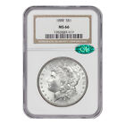 1888 $1 Morgan Silver Dollar NGC MS66 CAC certified Blast White gem graded coin