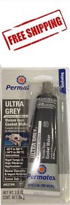 Permatex 82194 Ultra Grey Rigid High-Torque RTV Silicone Gasket Maker Gray