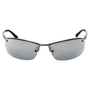 Ray Ban Polarized Grey Gradient Mirror Wrap Men's Sunglasses RB3183 004/82 63