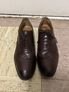 Beckett Simonon Men's Size 9.0 Kent Oxblood Wingtip Brogue Oxford Leather Shoes
