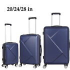 20'' 24'' 28'' Hardside Suitcase Luggage w/ Spinner Wheels TSA Lightweight Blue