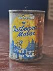 Vintage Dri-Powr Outboard Motor Additive Oil Can Advertising Awesome Graphics