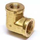 3/8 to 1/4 Npt Female Reducer 90 Degree Elbow Pipe Brass Fitting Water Oil Gas