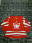New ListingTEAM CANADA GAME WORN USED RED JERSEY #17 WOODCROFT PHOTO MATCHED