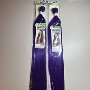 SHAKE-N-GO ORGANIQUE SYNTHETIC WEAVE HAIR  - Straight  24” Purple (2 Pack Deal)