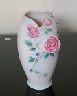 New ListingFranz Porcelain For Royal Doulton 3D Pink Rose Bud Vase FZ00642