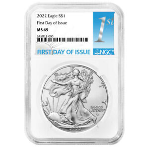 2022 $1 American Silver Eagle NGC MS69 FDI First Label